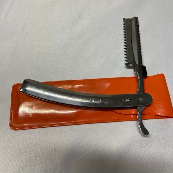 Vintage Mark IV Stainless Steel #310 Thinner Razor Made In Japan With Case - Picture 3 of 7
